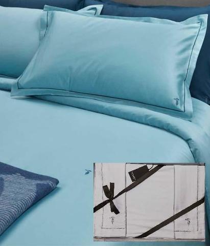 Постельное белье 2 спальное евро Trussardi Line N01 Perla Grey серый