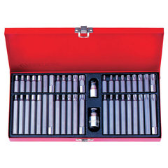 KING TONY (1044CQ) Набор вставок (бит) 10 мм, TORX, SPLINE, HEX, 44 предмета