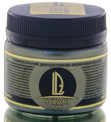 Акриловая краска Luxart ROYAL FINE GOLD Золото чёрное 0.15 кг (под заказ)
