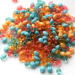 Бисер Twin Микс №33 желто-голубой