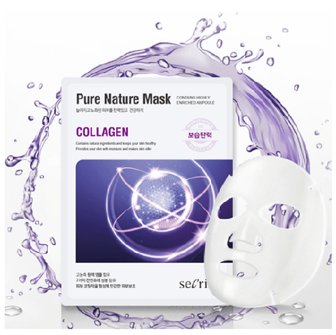 Anskin Secriss Pure Nature Mask Pack Collagen Маска для лица тканевая с натуральным коллагеном