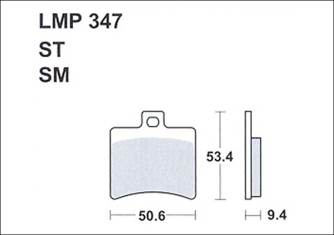 Колодки дискового тормоза AP Racing LMP347 SM  (FDB2090 / FA298)