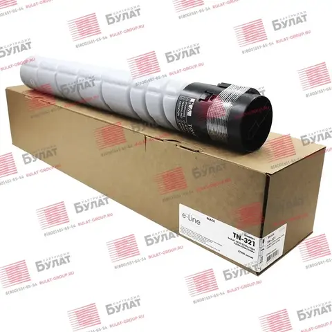 Тонер-картридж e-Line TN321K для Konica Minolta bizhub C224, bizhub C284 (Чёрный, 27000 стр.)
