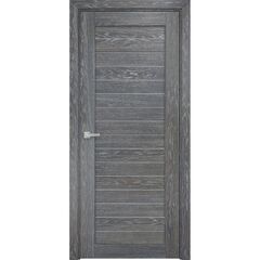 Купить Межкомнатная дверь шпон Лофт 1 дуб седой глухая