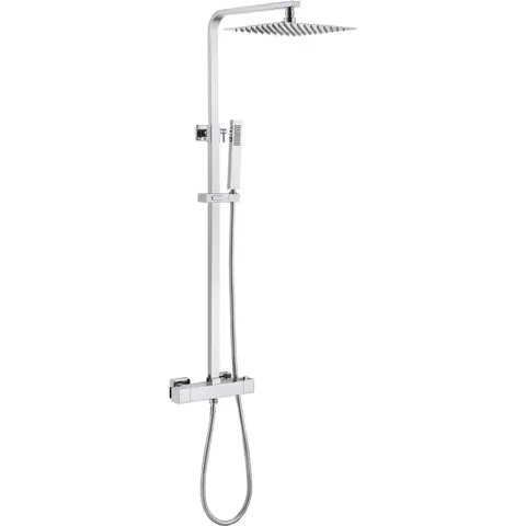 Abber AF8260L Душевая стойка Abber Daheim AF8260L с термостатом без излива, хром