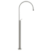 Gessi 33628#147 Gessi Goccia Напольный смеситель для раковины (без встраив части), излив 389мм R=197, цвет: шлифованный хром (Ожидаем поступление 1шт - запрашивайте!)