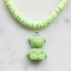 УЦЕНКА!!! Подвеска Мишка матовый зелёный, 25*19 мм, У037