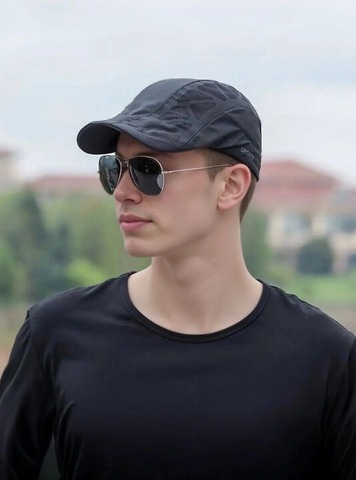Картинка кепка Skully Wear BQM-850 black - 9