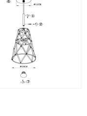 Светильник подвесной ST LUCE NARRIO ламп 1х60W