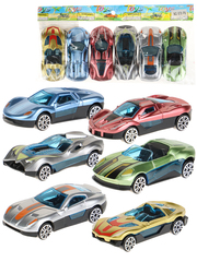 Набор Машинок 6 шт. в уп, цвет микс, 7х3х2см, в пакете