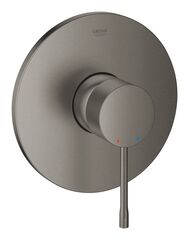 Внешняя часть смесителя для душа GROHE Essence скрытого монтажа, круглая, темный графит матовый (24168AL1)