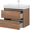 Aquanet 287880 Компл.2 - Тумба Nova Lite 75 2 ящ. цв. дуб шоколадный (287880)
