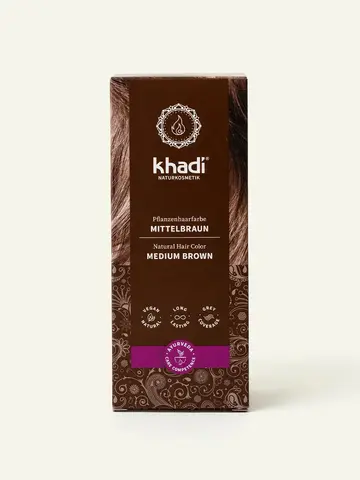 КОРИЧНЕВЫЙ натуральная краска для волос Khadi Naturprodukte, 100 гр