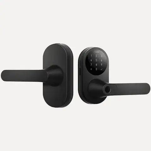 Умный замок Aqara Smart Door Lock U300 навесной разблокировка отпечаток пальца / код / пароль / NFC / приложение / механический ключ черный (DL-D02D_BL)