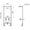 Инсталляция для биде 110х50 см Vitra 780-5820