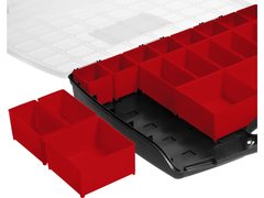 ЗУБР ВОЛГА-20, 425 х 330 х 60 мм, пластиковый органайзер с 20 съемными лотками (38034-20)