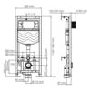 WasserKRAFT Aller 10TLT.010.ME.RG04 Система инсталляции для унитазов