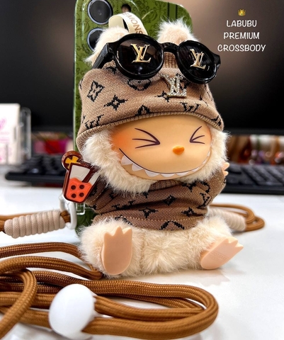 Игрушка брелок LABUBU premium LV в очках