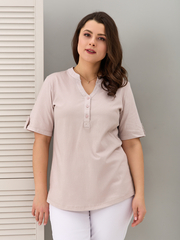 Блузка БЛ-122/бежевыйрогожка