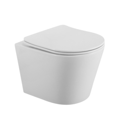 BelBagno BB053CHR/SC FLAY-R Унитаз подвесной безободковый с сиденьем дюропласт soft close, BB053CHR/SC фото