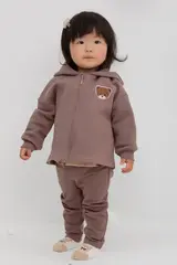 брюки  для девочки  КР 400598/капучино к413