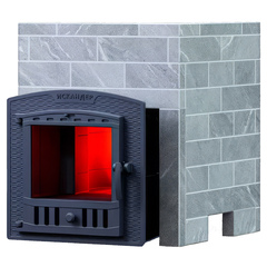 Печь для бани Искандер 25П2 с облицовкой Оптима 680/40 Талькохлорит