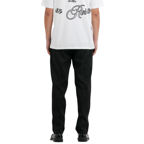 Embroidered Tailored Pants Black