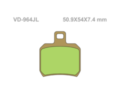 Vesrah Тормозные колодки задние VD-964JL (FDB2074ST) для Ducati