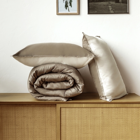 Постельное бельё двустороннее LaPrima сатин (1,5 сп) - Шоколад - купить 5