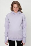 Утепленное худи для беременных и кормящих 15981 сиреневый