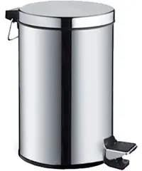 Ведро для мусора Haiba HB703 12 л металл, хром