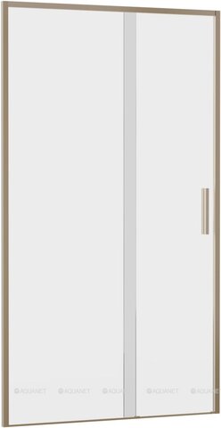 Aquanet AE65-N110-GBT AE65-N110-GBT Pleasure Evo, Дверь в нишу 1100 мм, зол.браш.никель/прозр. Easy Clean (352424)