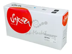Картридж Sakura CE741A (307A) для HP, голубой, 7300 к.