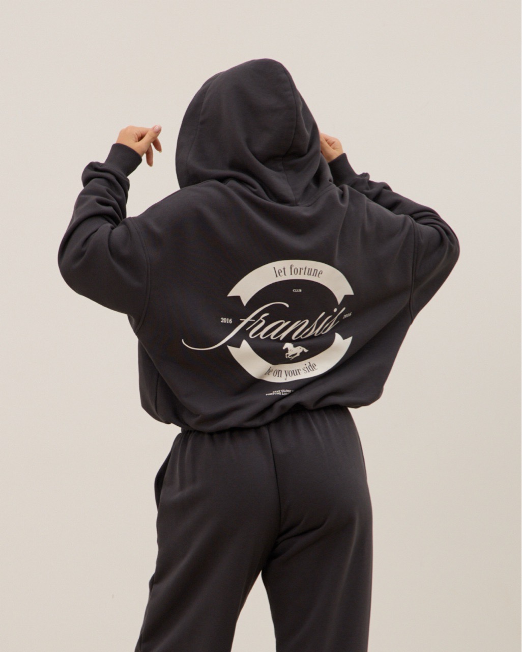 Худи на молнии 04, графит