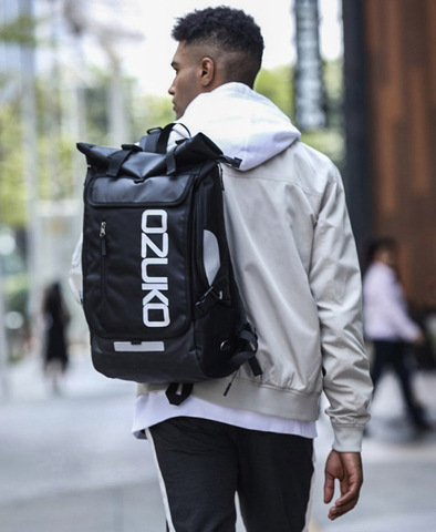 Картинка рюкзак городской Ozuko 8020 Blue - 3