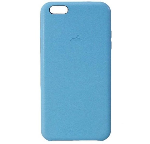 Кожаный чехол Leather Case для iPhone 6 Plus, 6s Plus (Голубой)