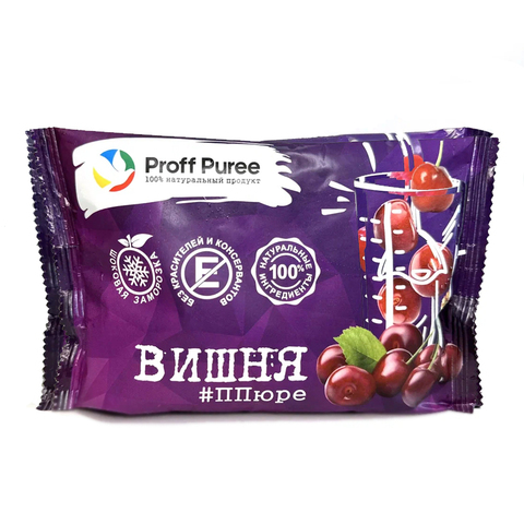 Замороженное пюре саше Proff Puree Вишня 250 г