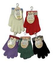 Перчатки. Детские. Материал верха: Текстильные. Подклад: Трикотаж-шерсть.12 шт в упаковке, разные цвета.