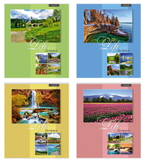 ТЕТРАДЬ 80 Л. КЛ. СКРЕП. РАЙСКИЕ БЕРЕГА А5 МЕЛ. КАРТ. ВЫБ. УФ-ЛАК