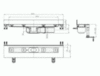 Угловой душевой лоток для линейного отведения воды Hutterer Lechner без решетки HL 50W.0/120