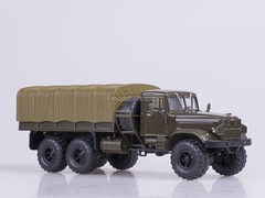 KRAZ-255B1 board with awning 1969 green 1:43 Nash Avtoprom