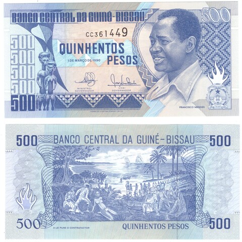 500 Песо 1990 Гвинея-Биссау UNC