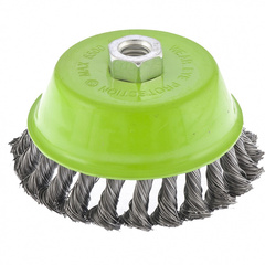 746277 Щетка для УШМ, 125 мм, М14, Чашка, крученая проволока 0,5 мм// Сибртех