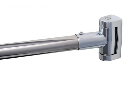 Fixsen Карниз для ванной дуговой 180 см, нерж.сталь-хром FX-25144