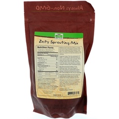 Now Foods, Real Food, Микс семян для прорастания, 16 унций (454 г)