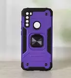 Противоударный чехол Strong Armour Case с кольцом для Xiaomi Redmi Note 8 (Фиолетовый)