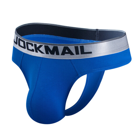 Мужские трусы стринги синие JOCKMAIL JM1029-9