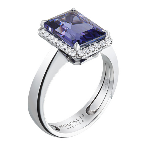 Кольцо с Танзанитом и Бриллиантами, R0070-9/1