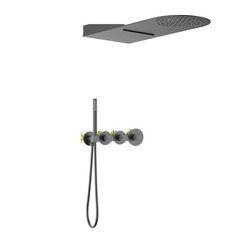 Timo SX-2350/18SM Душевая система встроенная с термостатом Timo Saona SX-2350/18SM черное золото фото