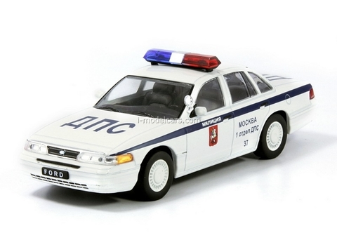 Ford Crown Victoria DPS GAI Police Moscow 1:43 DeAgostini Service Vehicle #58